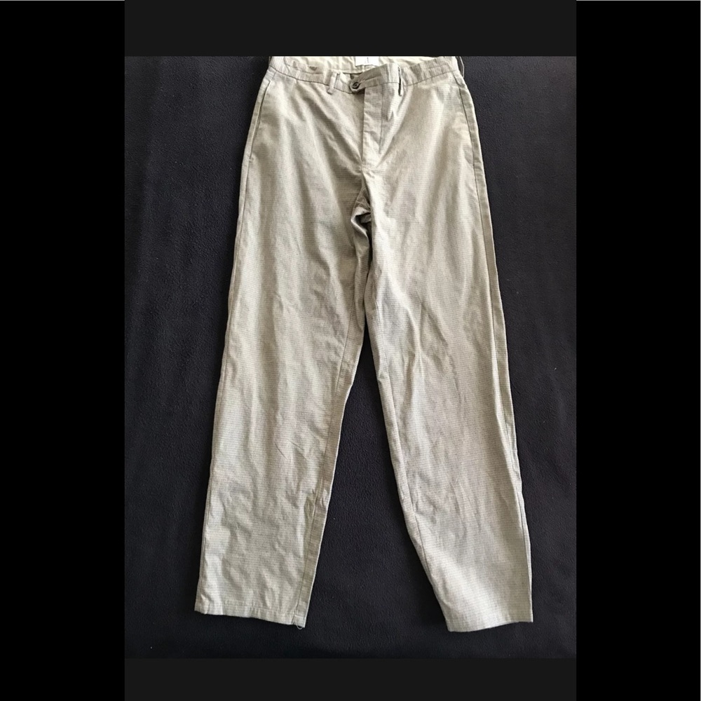 Rare Vintage 90’s Men’s Flat Front Small Print Tapered Pants